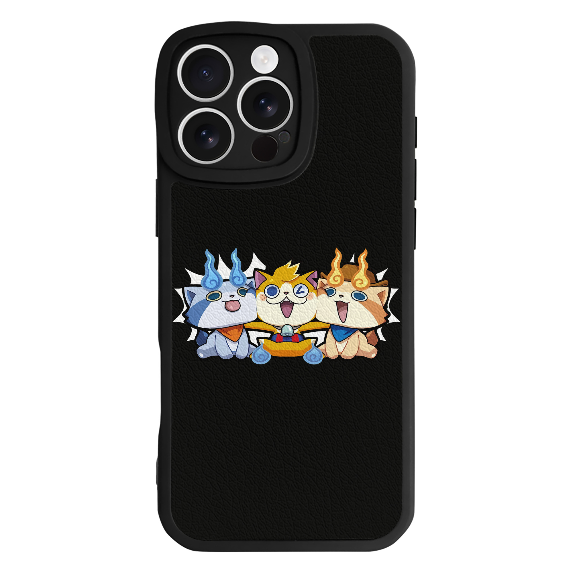 （画像用） 妖怪ウォッチ Yo-kai Watch 【iPhone 16シリーズ対応】シリコンスマホケース（レザー調） 材質：シリコン